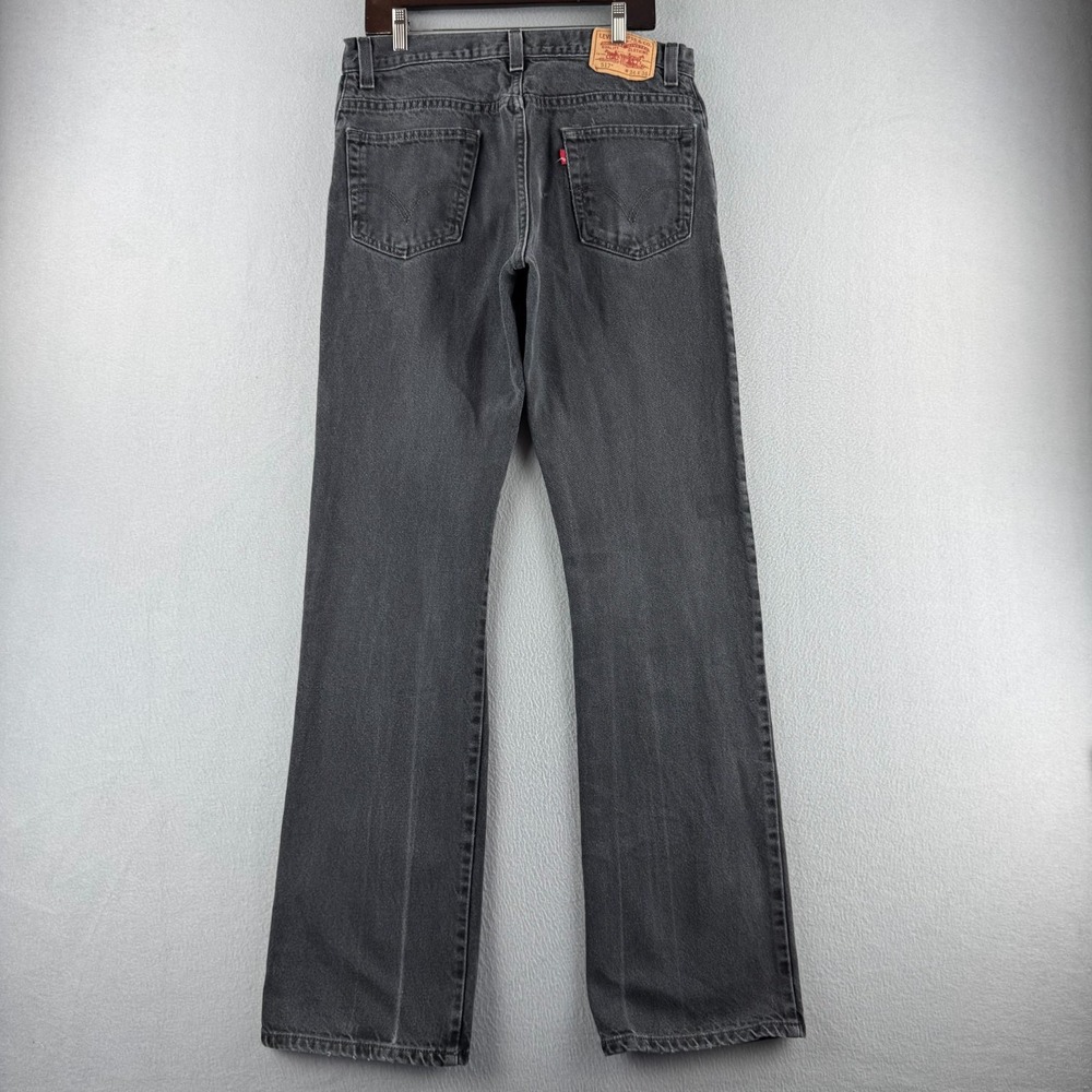 Vintage Levis Jeans Mens 34x36 Black Denim 517 Bootcut Y2K 2009